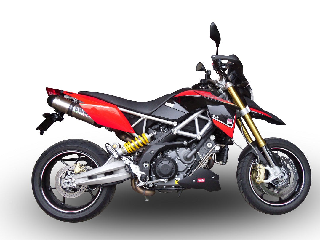 GPR exhaust Aprilia Dorsoduro 1200 2011-2016, New Grand Prix Evo Titanium, Dual Homologated legal slip-on exhaust including removable db killers and l - GPR Exhausts