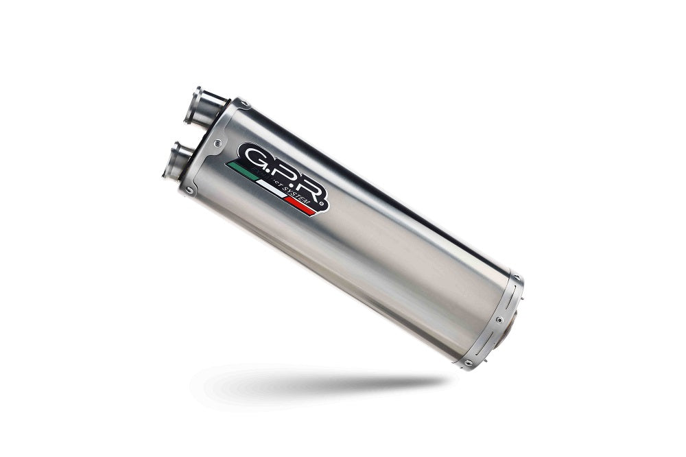 GPR exhaust Ducati Multistrada V4 - S 2022-2024, Dual Inox, Homologated legal slip-on exhaust including removable db killer and link pipe - GPR Exhausts