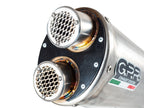 GPR exhaust Cf Moto 800 Mt Touring/Explorer 2021-2024, Dual Titanium, Homologated legal slip-on exhaust including removable db killer and link pipe - GPR Exhausts