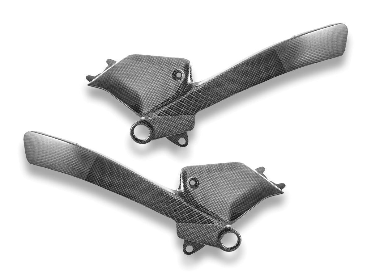 DBK Ducati SF / Panigale V4 2025 Extended Frame Protection Kit glossy Carbon