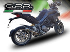 GPR exhaust Ducati Multistrada 1260 2018-2020, Powercone Evo, Homologated legal slip-on exhaust including removable db killer and link pipe - GPR Exhausts