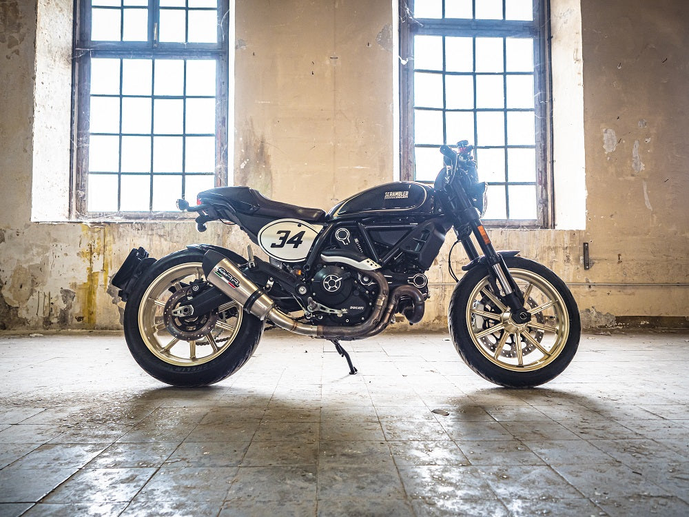 GPR exhaust Ducati Scrambler 800  2015-2016, New Grand Prix Evo Titanium, Homologated legal slip-on exhaust including removable db killer and link pip - GPR Exhausts