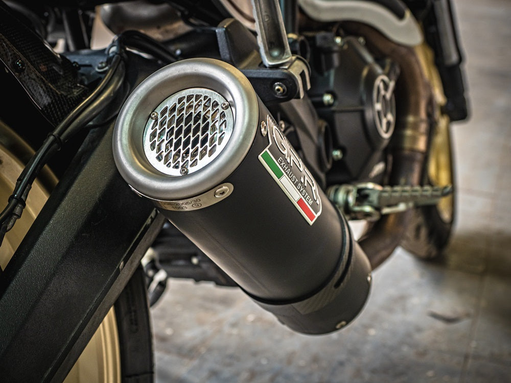 GPR exhaust Ducati Scrambler 800  2015-2016, M3 Black Titanium, Homologated legal slip-on exhaust including removable db killer and link pipe - GPR Exhausts