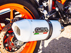 GPR exhaust Ktm Duke 390 2017-2020, Albus Evo4, Homologated legal slip-on exhaust including removable db killer and link pipe - GPR Exhausts