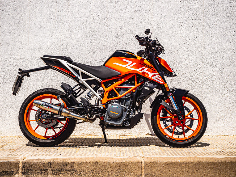 GPR exhaust Ktm Rc 125 2017-2020, Deeptone Inox, Racing slip-on exhaust including link pipe - GPR Exhausts
