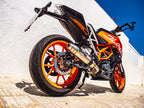 GPR exhaust Ktm Rc 125 2017-2020, Deeptone Inox, Racing slip-on exhaust including link pipe - GPR Exhausts