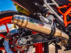 GPR exhaust Ktm Duke 125 2017-2020, Deeptone Inox, Homologated legal slip-on exhaust including removable db killer and link pipe - GPR Exhausts