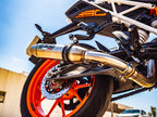 GPR exhaust Ktm Rc 125 2017-2020, Deeptone Inox, Homologated legal slip-on exhaust including removable db killer and link pipe - GPR Exhausts