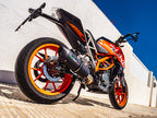 GPR exhaust Ktm Duke 250 2017-2020, Furore Nero, Racing slip-on exhaust including link pipe - GPR Exhausts