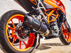 GPR exhaust Ktm Duke 390 2017-2020, Furore Nero, Racing slip-on exhaust including link pipe - GPR Exhausts