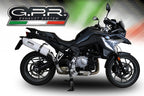 GPR exhaust Bmw F 750 Gs 2018-2020, Albus Evo4, Homologated legal slip-on exhaust including removable db killer and link pipe - GPR Exhausts