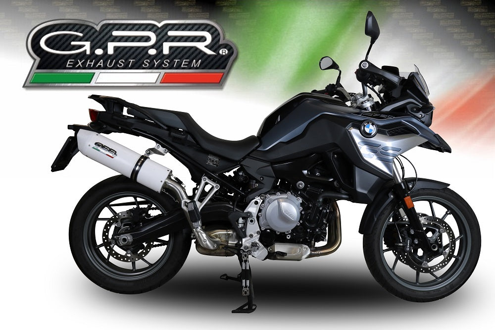 GPR exhaust Bmw F 750 Gs 2018-2020, Albus Evo4, Homologated legal slip-on exhaust including removable db killer and link pipe - GPR Exhausts