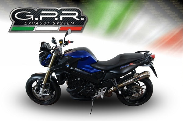GPR exhaust Bmw F 800 R 2015-2016, Powercone Evo, Homologated legal slip-on exhaust including removable db killer and link pipe - GPR Exhausts