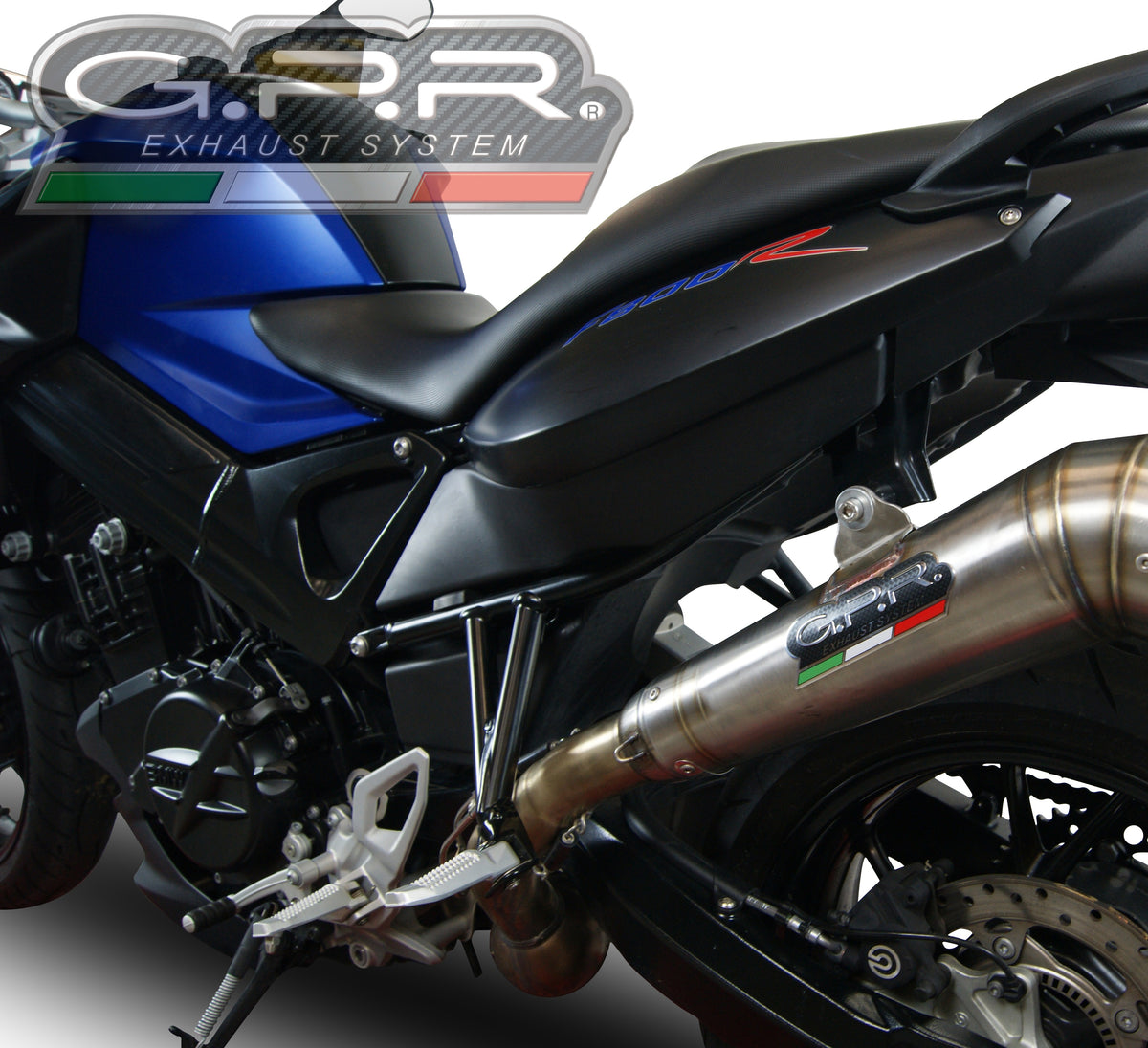 GPR exhaust Bmw F 800 R 2015-2016, Powercone Evo, Homologated legal slip-on exhaust including removable db killer and link pipe - GPR Exhausts