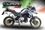 GPR exhaust Bmw F 850 Gs -Adventure 2018-2020, Albus Evo4, Homologated legal slip-on exhaust including removable db killer and link pipe - GPR Exhausts