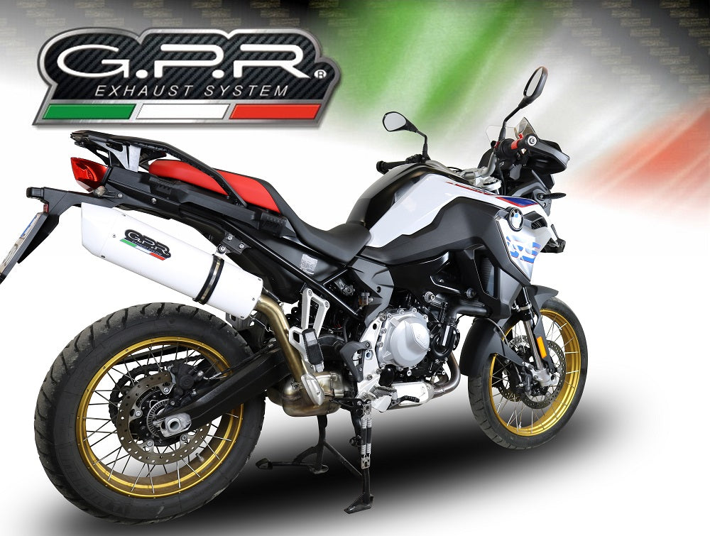 GPR exhaust Bmw F 800 Gs 2024-2025, Albus Evo4, Homologated legal slip-on exhaust including removable db killer and link pipe - GPR Exhausts