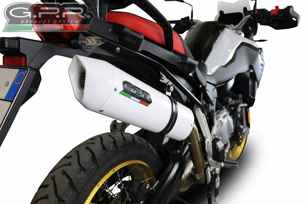 GPR exhaust Bmw F 800 Gs 2024-2025, Albus Evo4, Homologated legal slip-on exhaust including removable db killer and link pipe - GPR Exhausts