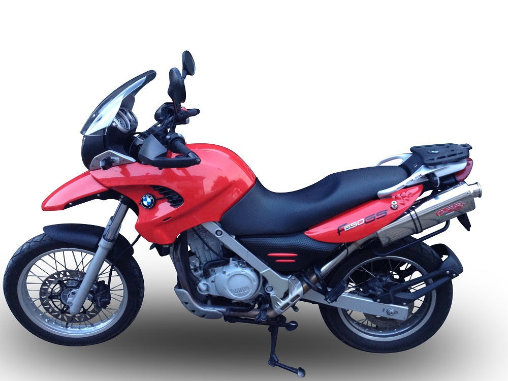 GPR exhaust Bmw F 650 Gs 2004-2013, Trioval, Homologated legal slip-on exhaust including removable db killer and link pipe - GPR Exhausts