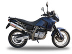 GPR exhaust Aprilia Pegaso 650 Ga 1992-1996, Trioval, Dual Homologated legal slip-on exhaust including removable db killers and link pipes - GPR Exhausts