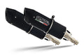 GPR exhaust Honda Hornet 900 - Cb 900 F 2002-2005, Furore Nero, Dual Homologated legal slip-on exhaust including removable db killers and link pipes - GPR Exhausts