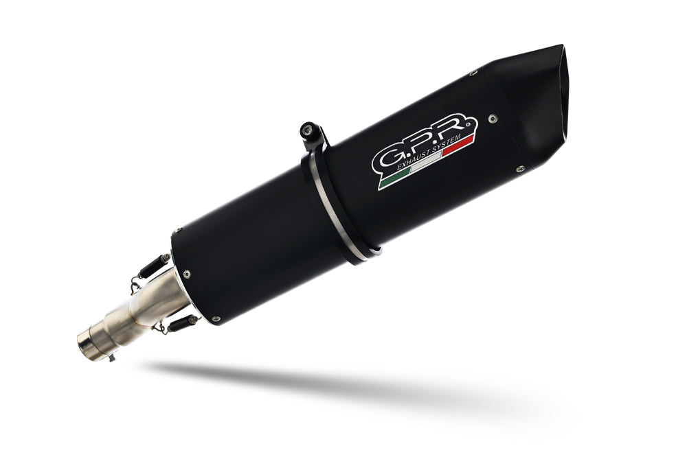 GPR exhaust Moto Guzzi V85 TT 2021-2024, Furore Nero, Racing slip-on exhaust including link pipe - GPR Exhausts