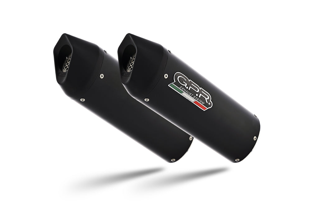 GPR exhaust Triumph Speed Triple 1050 R - S 2016-2020, Furore Evo4 Nero, Dual Homologated legal slip-on exhaust including removable db killers and lin - GPR Exhausts