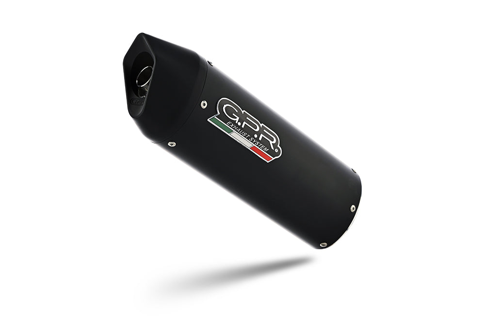 GPR exhaust Triumph Tiger 1200 explorer XR - XRT - XCX - XCA  2011-2016, Furore Nero, Homologated legal slip-on exhaust including removable db killer - GPR Exhausts