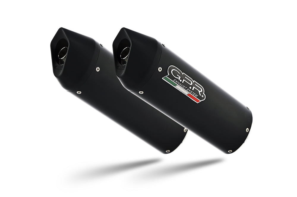 GPR exhaust Ktm Smc 660 2005-2006, Furore Nero, Dual Homologated legal slip-on exhaust including removable db killers and link pipes - GPR Exhausts