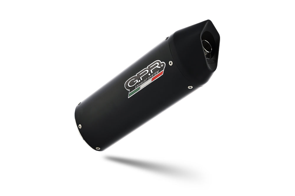 GPR exhaust Ktm EGS Adventure - LC4  1999-2003, Furore Nero, Homologated legal slip-on exhaust including removable db killer and link pipe - GPR Exhausts