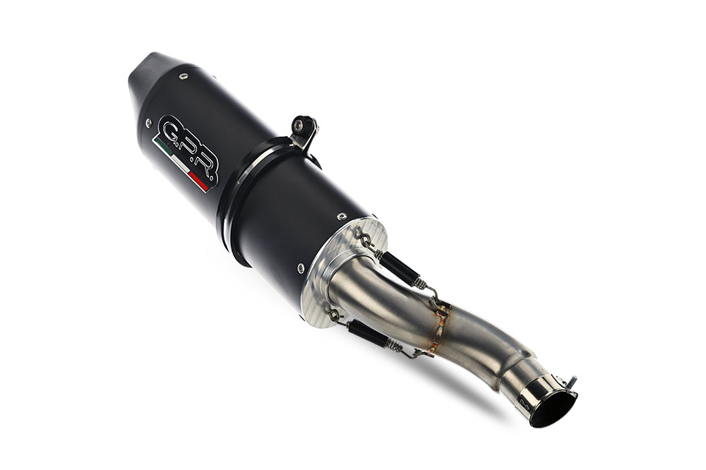 GPR exhaust Yamaha Fzs 1000 Fazer 2001-2005, Furore Nero, Homologated legal slip-on exhaust including removable db killer and link pipe - GPR Exhausts