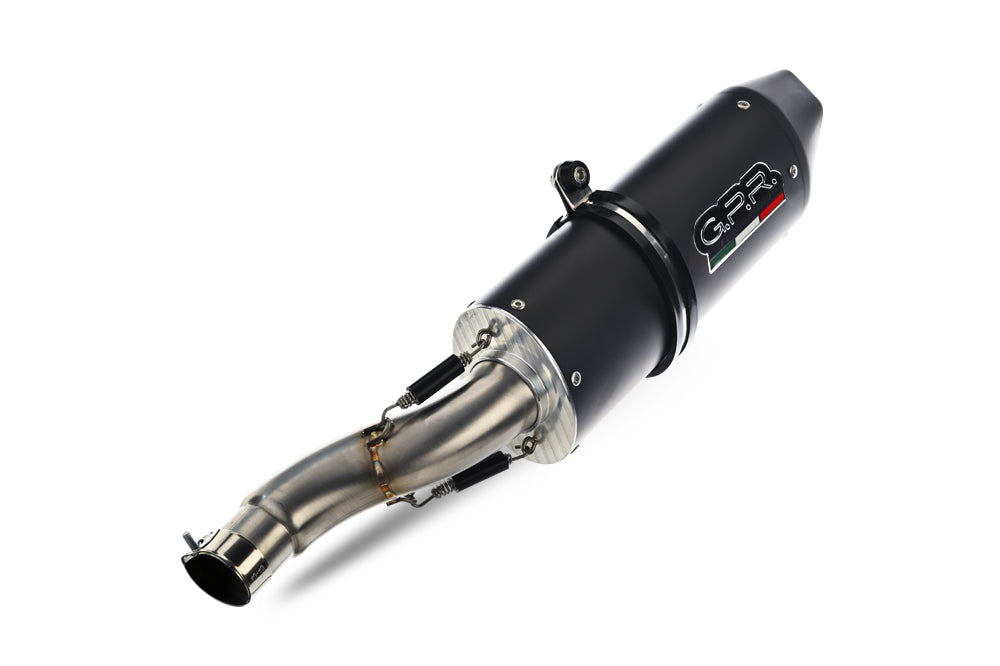 GPR exhaust Husqvarna Enduro 701 2015-2016, Furore Nero, Homologated legal slip-on exhaust including removable db killer and link pipe - GPR Exhausts