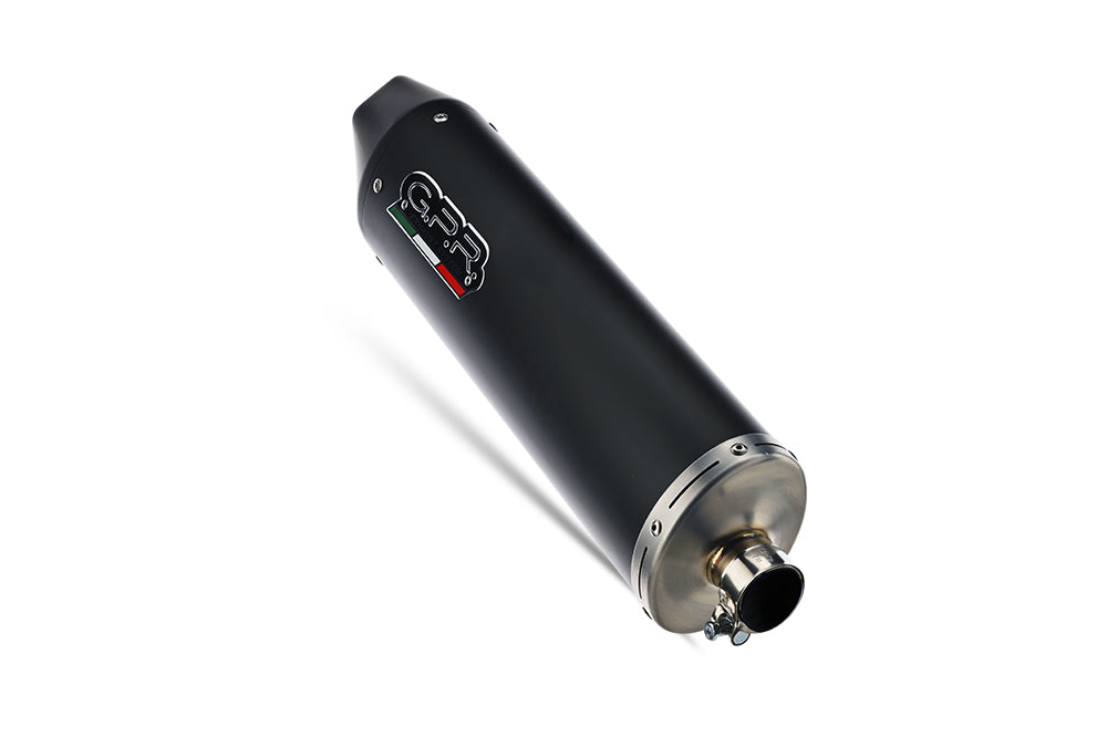 GPR exhaust Yamaha MAXTER 125 2000-2002, Furore Nero, Homologated legal silencer exhaust including removable db killer - GPR Exhausts