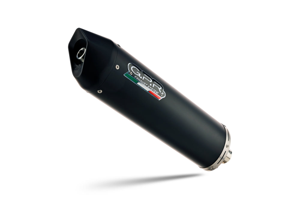 GPR exhaust Kymco Agility 150 R12 2007-2013, Furore Nero, Racing full system exhaust, including removable db killer - GPR Exhausts