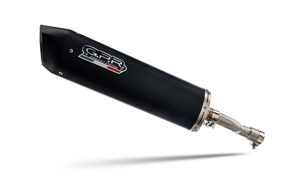 GPR exhaust Yamaha MAXTER 125 2000-2002, Furore Nero, Homologated legal silencer exhaust including removable db killer - GPR Exhausts