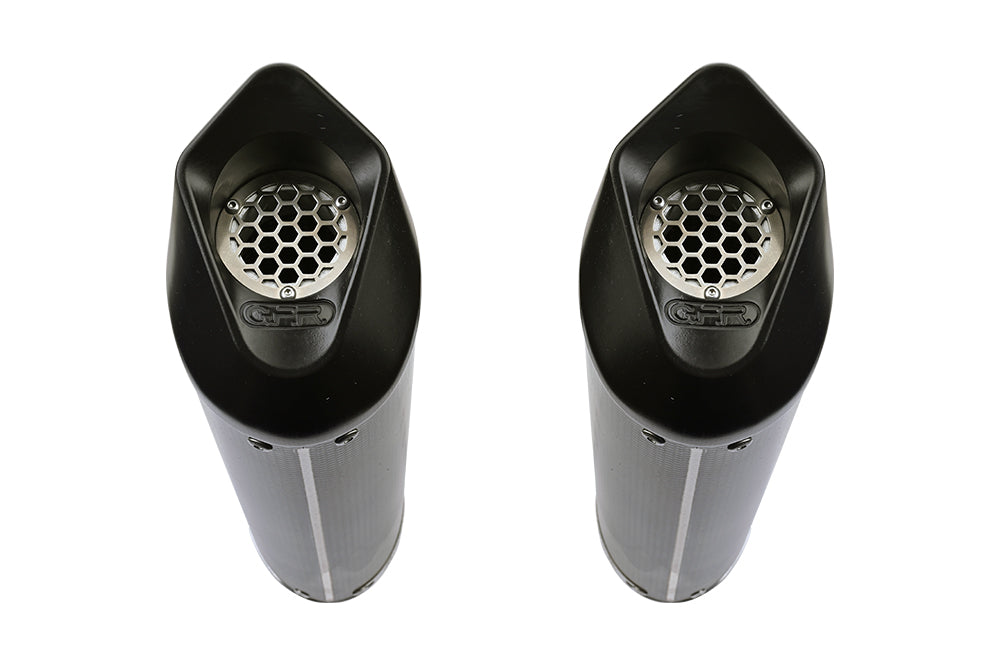 GPR exhaust Bmw K 1600 Gt 2017-2021, Furore Evo4 Poppy, Dual Homologated legal slip-on exhaust including removable db killers and link pipes - GPR Exhausts