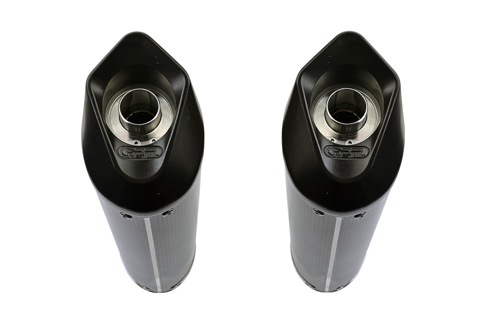 GPR exhaust Ducati Monster 600 1993-2000, Furore Poppy, Dual Homologated legal slip-on exhaust including removable db killers and link pipes - GPR Exhausts