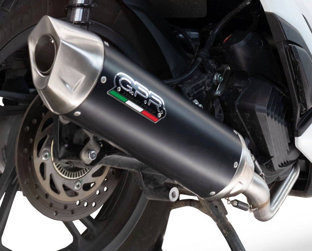 GPR exhaust Zontes M 350 2023-2025, Furore-X Scooter, Homologated legal full system exhaust, including removable db killer - GPR Exhausts