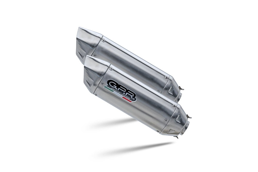 GPR exhaust Ducati 848 2007-2013, Furore-X Inox, Dual Homologated legal slip-on exhaust including removable db killers and link pipes - GPR Exhausts