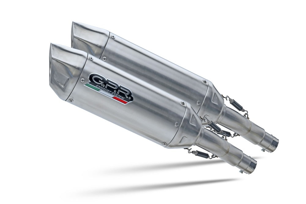 GPR exhaust Yamaha Xt 660 Z Teneré 2008-2016, Furore-X Inox, Dual Homologated legal slip-on exhaust including removable db killers and link pipes - GPR Exhausts