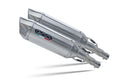 GPR exhaust Cagiva Raptor 1000 2000-2003, Furore-X Inox, Dual Homologated legal slip-on exhaust including removable db killers and link pipes - GPR Exhausts
