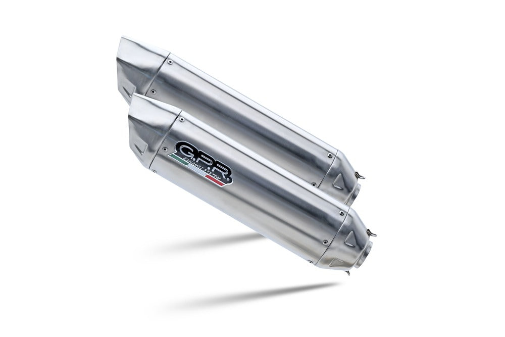 GPR exhaust Ducati Monster 600 2001-2003, Furore-X Inox, Dual Homologated legal slip-on exhaust including removable db killers and link pipes - GPR Exhausts