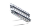 GPR exhaust Kawasaki Klv 1000 2004-2007, Furore-X Inox, Dual Homologated legal slip-on exhaust including removable db killers and link pipes - GPR Exhausts