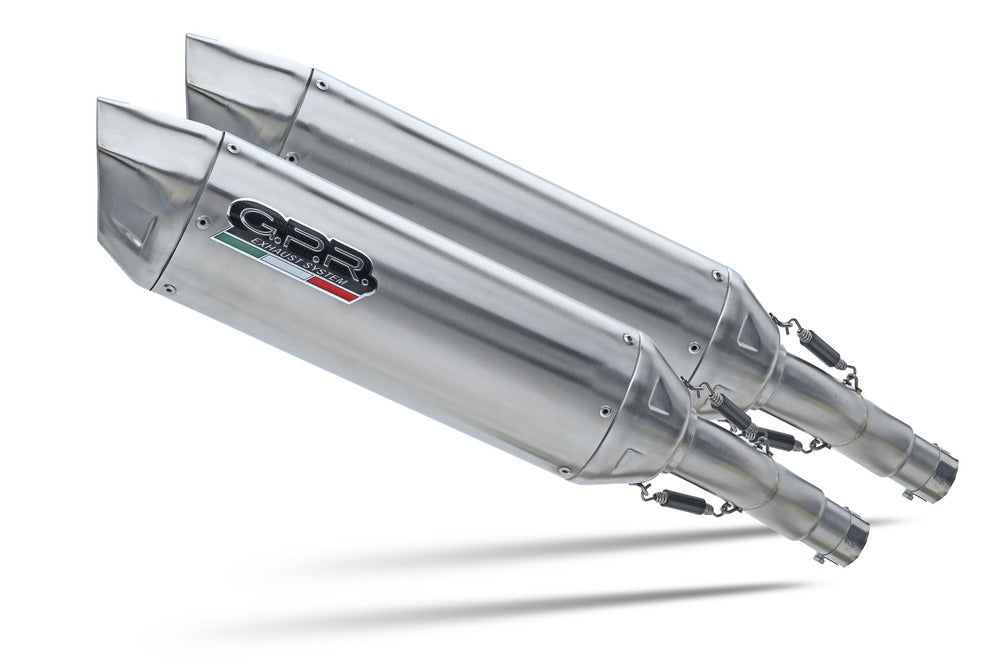 GPR exhaust Aprilia Etv Caponord 1000 Rally 2001-2007, Furore-X Inox, Dual Homologated legal slip-on exhaust including removable db killers and link p - GPR Exhausts