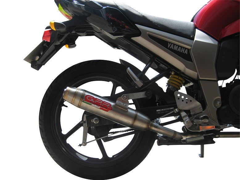 GPR exhaust Yamaha FZ 16 Byson 160  2010-2010, Deeptone Inox, Homologated legal full system exhaust, including removable db killer - GPR Exhausts