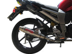 GPR exhaust Yamaha FZ 16 Byson 160  2010-2010, Deeptone Inox, Homologated legal full system exhaust, including removable db killer - GPR Exhausts