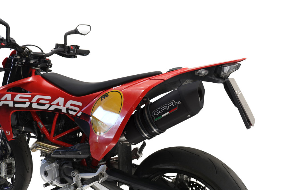 GPR exhaust Gas Gas ES 700 2023-2024, Furore Evo4 Nero, Slip-on exhaust legal for UK and non-EU markets including link pipe and removable db killer - GPR Exhausts