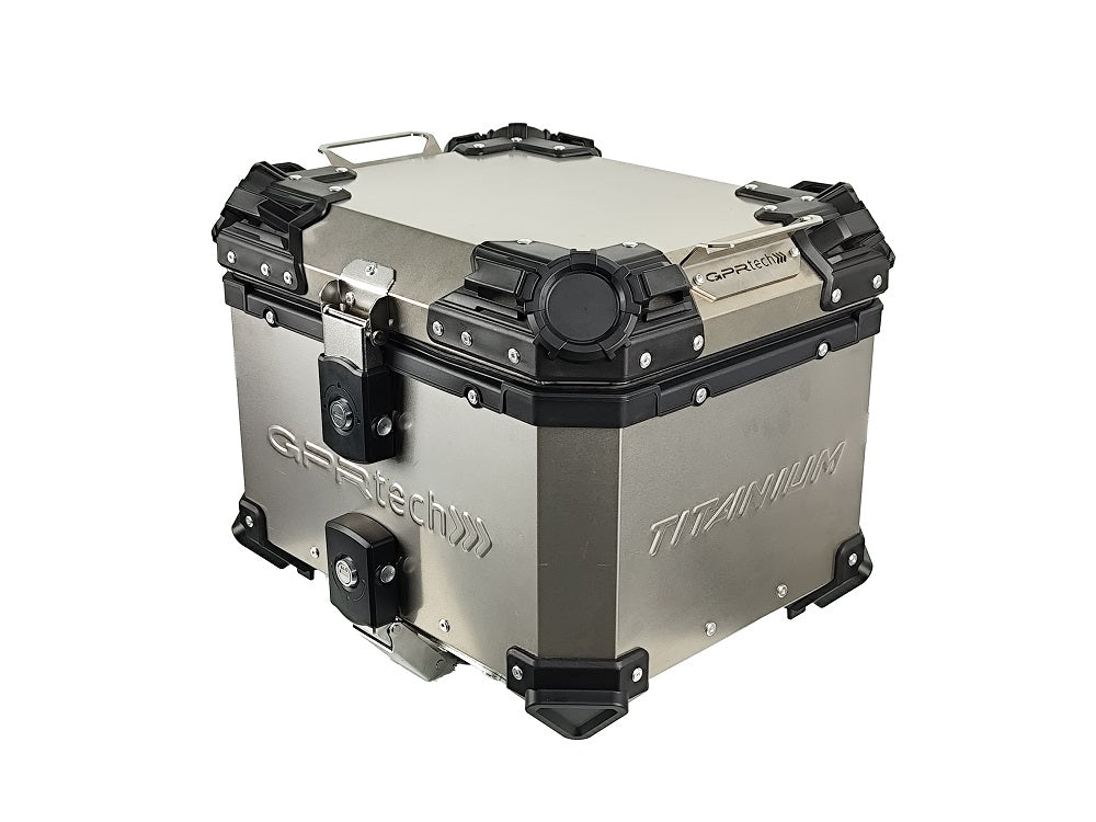GPR Tech Alpi-Tech 35L Titanium Top Case - Titanium Natural