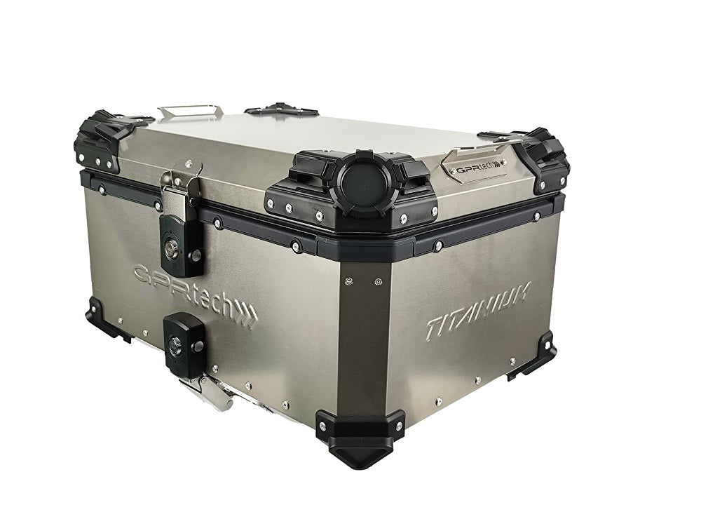 GPR Tech Alpi-Tech 55L Titanium Top Case - Titanium Natural