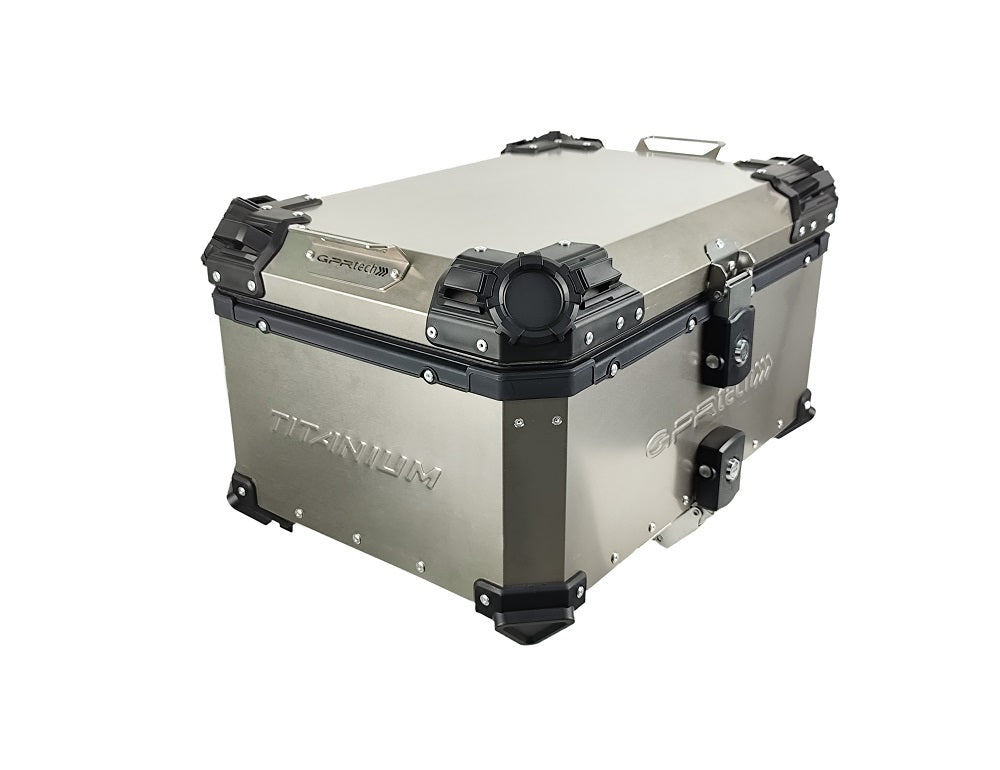 GPR Tech Alpi-Tech 55L Titanium Top Case - Titanium Natural - image 2