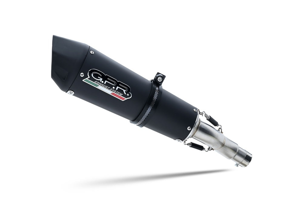 GPR exhaust Ktm Duke 790 2021-2024, New Grand Prix Evo Black Titanium, Homologated legal slip-on exhaust including removable db killer and link pipe - GPR Exhausts